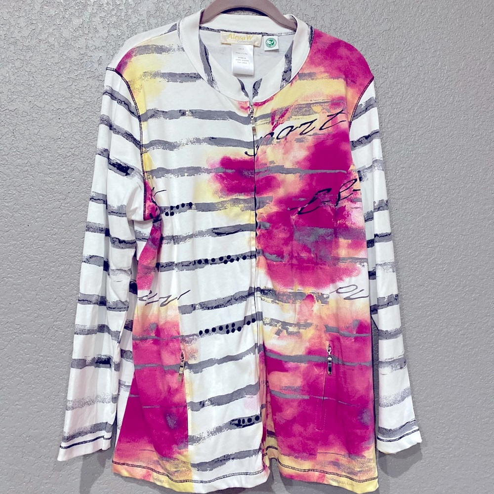 Alessa W. Women’s plus size 14 Top Shirt Jacket